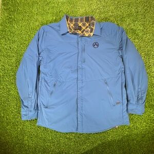 Magpul Jacket Mens XL Blue Yellow Plaid Tech Shacket Primaloft Reversible